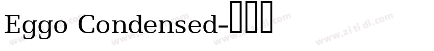 Eggo Condensed字体转换